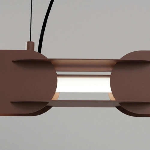Závěsné LED svítidlo CHAIN 158 hnědé moderní nad ostrůvek