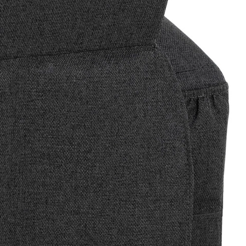 Rozkládací křeslo do obýváku Siom Actona antracit s podnožkou a opěrkou hlavy čalouněné