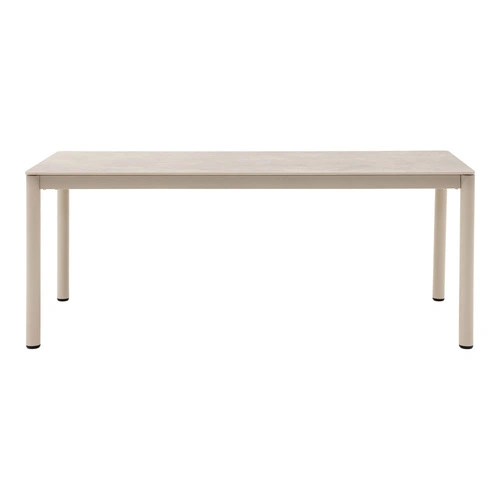 Jídelní stůl Alcudia pískový 200x90 moderní keramika hliník
