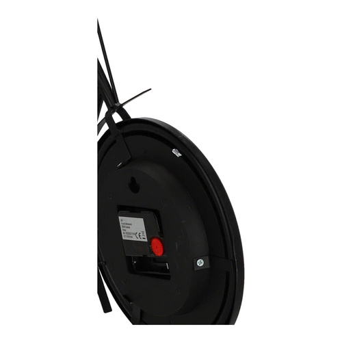 Stojací retro hodiny ve tvaru kola Dimitri černé tichý mechanismus do obýváku nebo ložnice Atmosphera