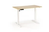 Psací stůl Barker s nastavitelnou výškou dub zlatý/bílý moderní pro práci a kancelář Intesi