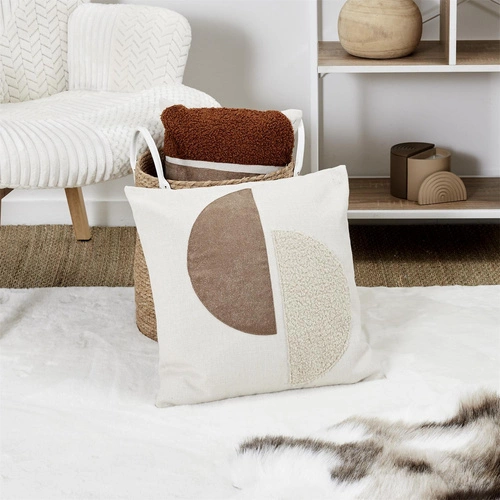 Dekorační polštář Japandi 40x40 béžový minimalistický do obýváku a ložnice Intesi
