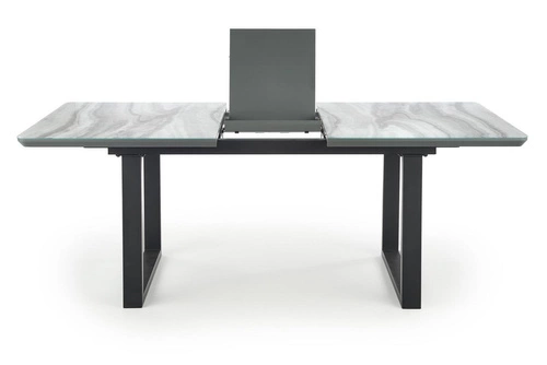 Rozkládací stůl Rowel bílý mramor moderní do jídelny a obýváku 160–200 cm Intesi