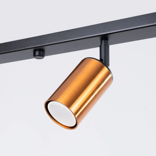 Stropní svítidlo WINX 4L černá měď moderní do obýváku a ložnice SOLLUX LIGHTING