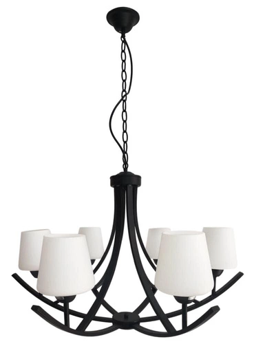 Závěsná lampa London 6x60W E27 černá