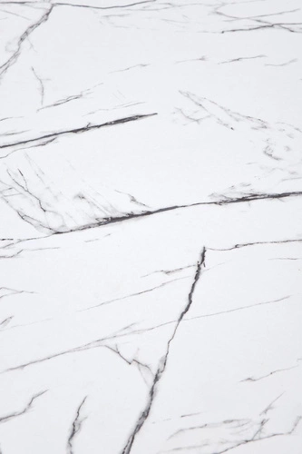 Jídelní kulatý stůl Verden bílý mramor moderní na jedné noze 80 cm Intesi