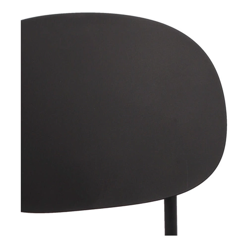 Jídelní židle Nube Intesi černá moderní plastová snadno čistitelná boho styl