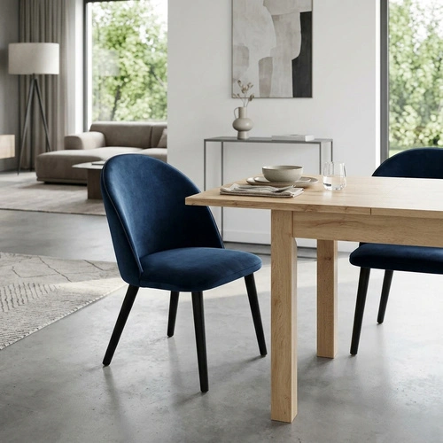 Rozkládací jídelní stůl Wolis 120-160x70 cm přírodní dub skandinávský moderní Intesi