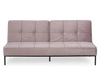 Rozkládací sametová pohovka Perugia VIC pro 3 osoby růžová do obýváku Actona