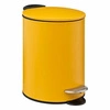 Koupelnový odpadkový koš 3L Colors žlutý kovový s pedálem a tichým zavíráním 5five