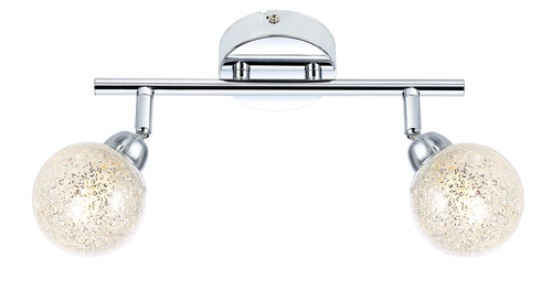 Stropní LED svítidlo Kaleidoscope chrom moderní, nastavitelná do obýváku a ložnice 30 cm