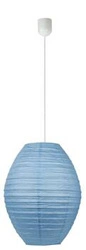 Závěsné svítidlo Cocoon ul-ball paper blue 40x55cm/linka