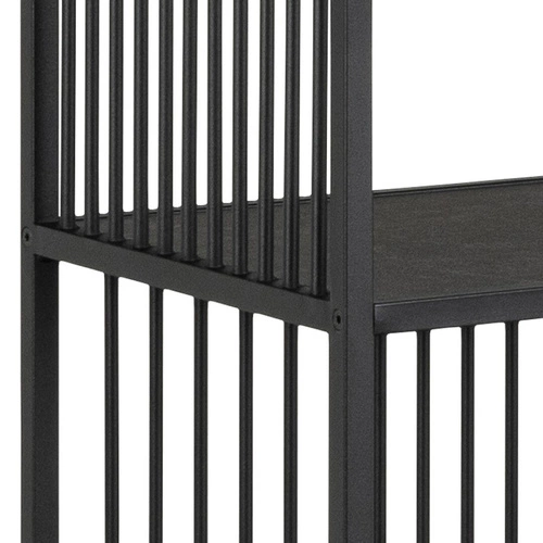 Kovová černá knihovna loftová Strington Actona 85 cm do obýváku a jídelny