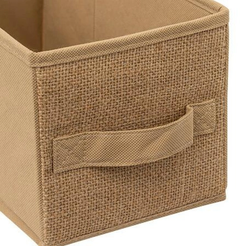 Skládací úložný box do regálu 15x31 cm béžový boho 5five simply smart