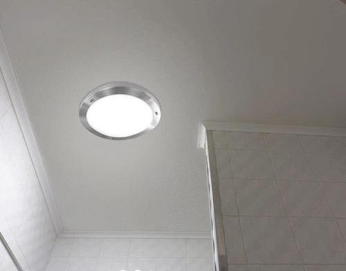 Stropní svítidlo Aquila kulaté moderní skleněné IP44 do koupelny a kuchyně 31 cm