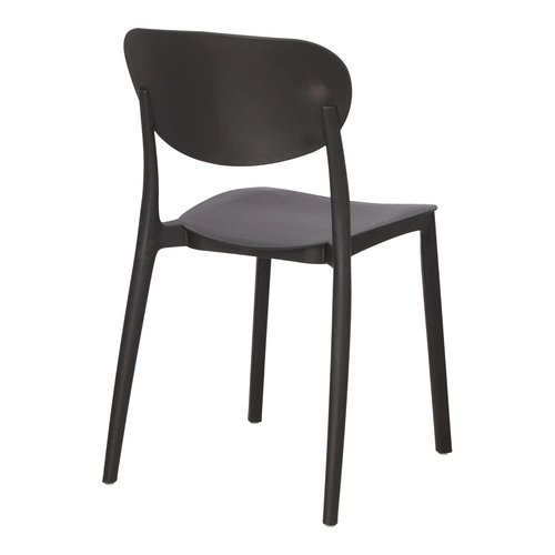 Zahradní židle Plasta černá 5five simply smart z polypropylenu snadno čistitelná stohovatelná