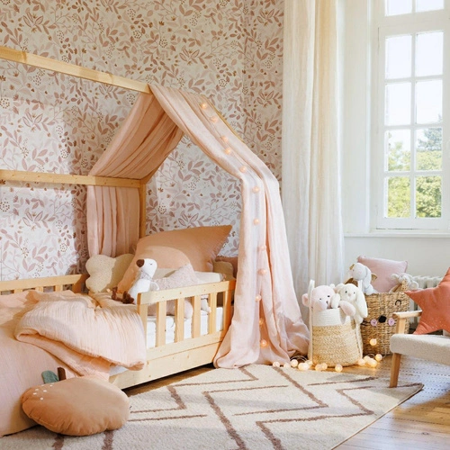 Dětská postel domek Bosco 90x190 moderní borovicové dřevo do dětského pokoje