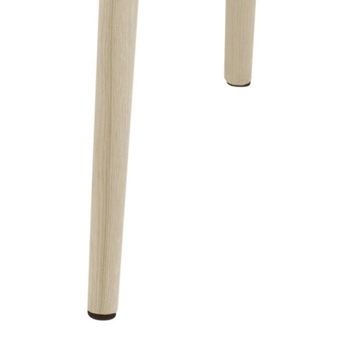 Čalouněná jídelní židle Nora Actona šedá s područkami na dubových nohách