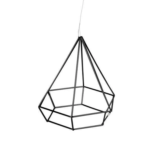 Kovová nástěnná dekorace Prisma Black Umbra geometrická černá ozdoba do obýváku