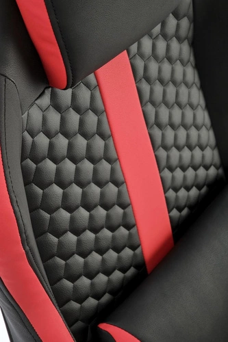 Herní houpací křeslo Gamer Intesi moderní černo-červené do studentského pokoje