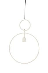 Závěsné svítidlo Dorina bílá kovová moderní do obýváku a jídelny Light&Living