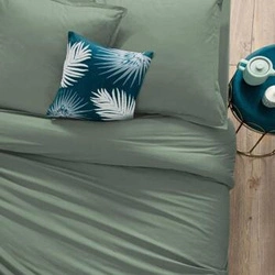 Povlak na peřinu 140 x 200 cm bavlna zelená