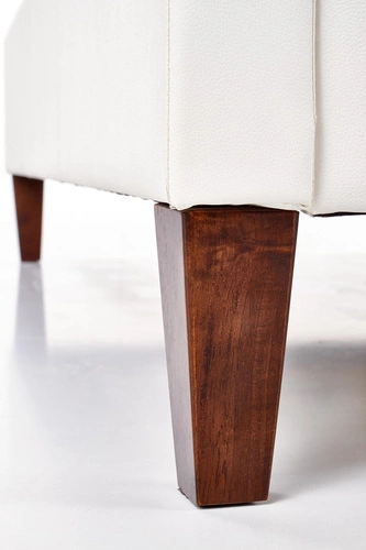 Čalouněná postel Samur 160x200 bílá moderní s prošívaným čelem do ložnice