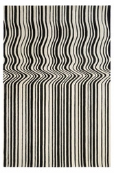Moderní ručně tkaný koberec Draft Black 160x230 cm do obýváku a ložnice Carpet Decor