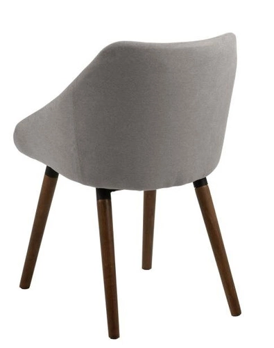 Čalouněná židle Nils Actona šedá skandinávská s područkami do jídelny a obýváku