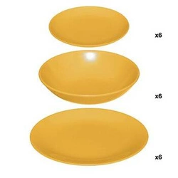 18dílné nádobí Colorama žluté