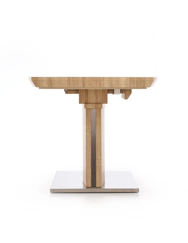 Rozkládací jídelní stůl Lessie dub sonoma moderní skandinávský 160 cm Intesi