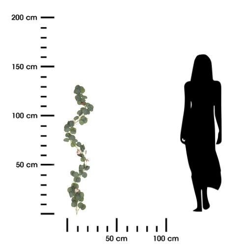 Umělá eukalyptová girlanda Atmosphera boho 130 cm moderní dekorace do obýváku