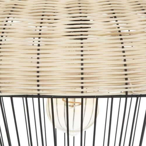 Visící lampa Anea černá / přírodní