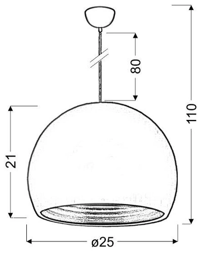 Závěsná lampa Pictor 25 1x60W E27 zelený/stříbrný reflektor