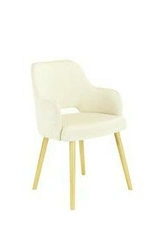 FAMEG B-2134 čalouněná jídelní židle s područkami béžová