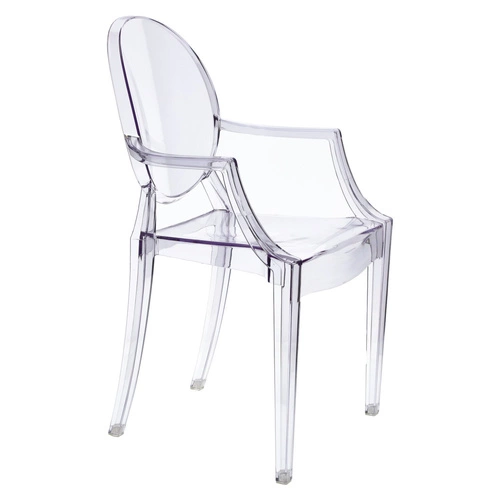 Jídelní židle Royal průhledná inspirovaná Louis Ghost stohovatelná moderní