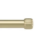 Jednoduchá záclonová tyč Cleo zlatá 91–168 cm kovová nastavitelná do obývacího pokoje Umbra