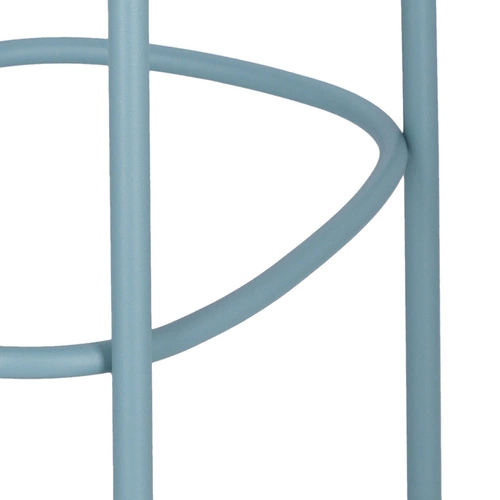 Kovová barová stolička Trick modrá 65 cm moderní bez opěrky do kuchyně a k ostrůvku SCAB Design