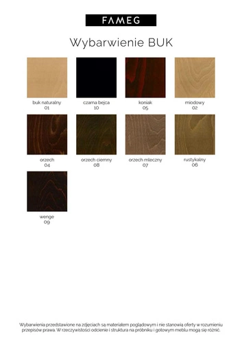 Dřevěná jídelní židle Fameg Nopp vintage s háčkem na kabelku na míru