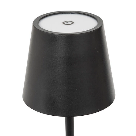 LED noční lampa Cody Atmosphera černá moderní dotyková na zahradu terasu IP44 USB