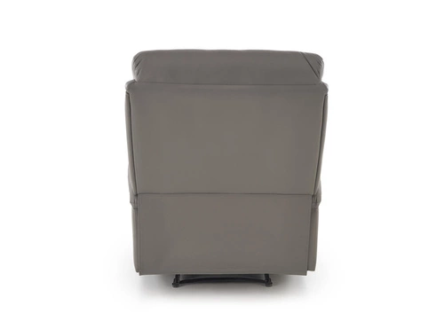 Rozkládací křeslo Persjan Intesi do obýváku s podnožkou šedá ekokůže moderní relax