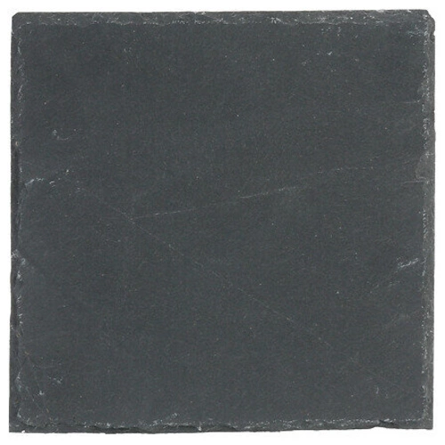 Čtvercový servírovací talíř z břidlice 20x20 cm černý moderní do jídelny 5five