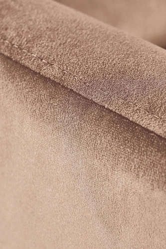 Rozkládací křeslo do obýváku Dativo béžový samet moderní s funkcí spaní Intesi