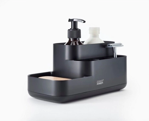 Joseph Joseph EasyStore organizér na kosmetiku do koupelny černý s přihrádkami moderní