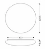 Stropní svítidlo Belina stropní svítidlo 25,5cm 18W LED 4000K bílé stínítko