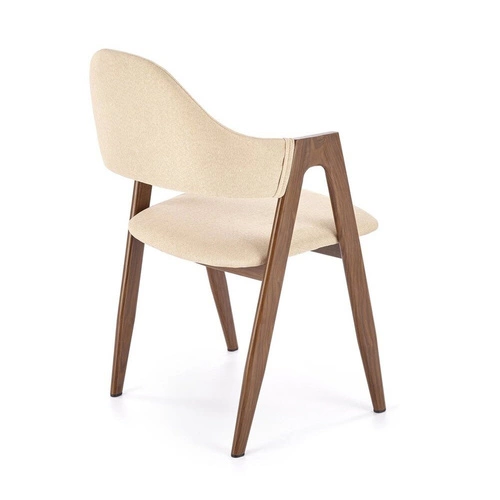 Čalouněná jídelní židle Island béžová s područkami moderní skandinávský styl Intesi