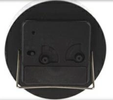 Stříbrný moderní budík Quazi stolní hodiny do ložnice a kanceláře průměr 9 cm Intesi