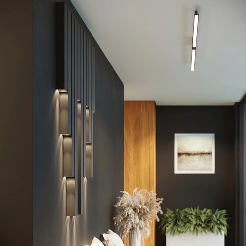 Moderní bílá nástěnná lampa FREYA 90 Thoro ocelová do obýváku a ložnice 90 cm