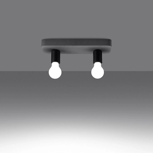 Stropní svítidlo TAVO 2 šedý betonový industriální do obýváku a kuchyně Sollux Lighting