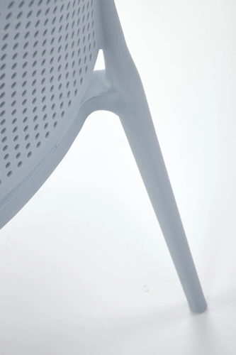 Zahradní židle Sylie Intesi modrá z polypropylenu, stohovatelná, moderní do zahrady